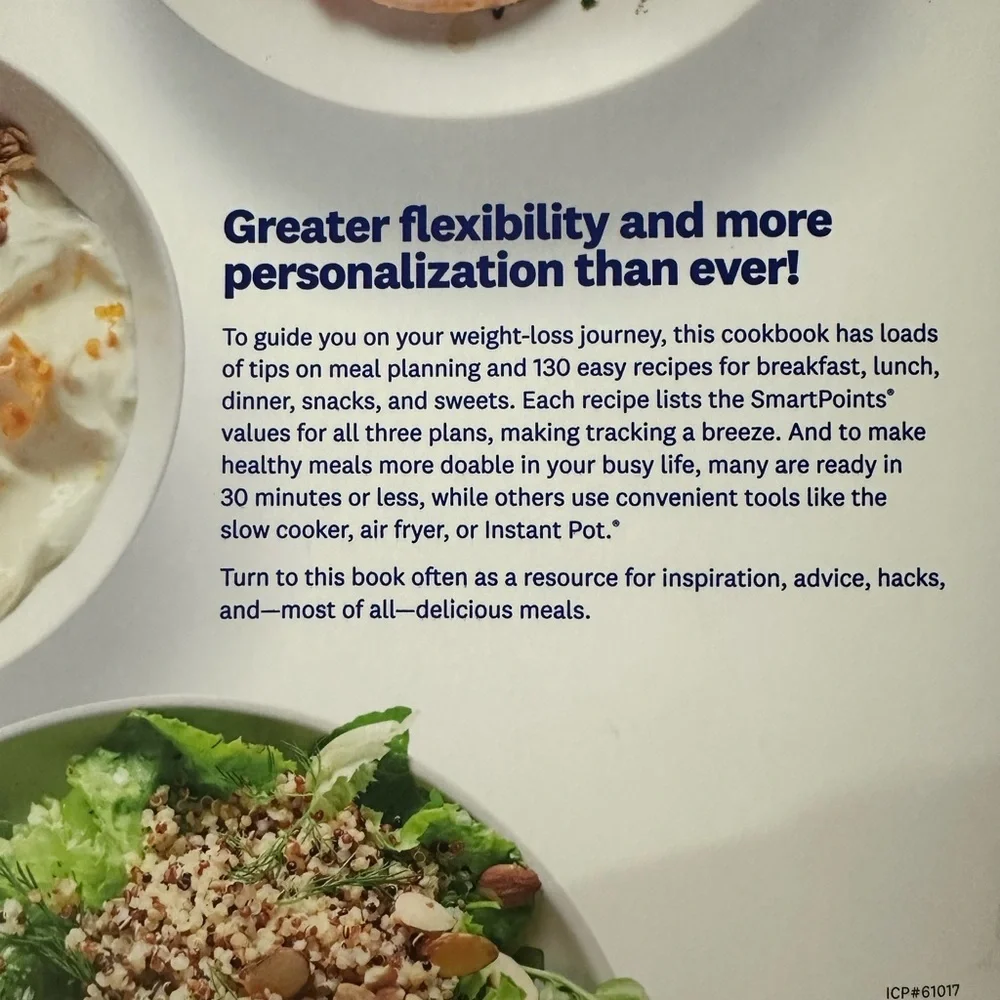 Weight watchers program guide and cookbooks